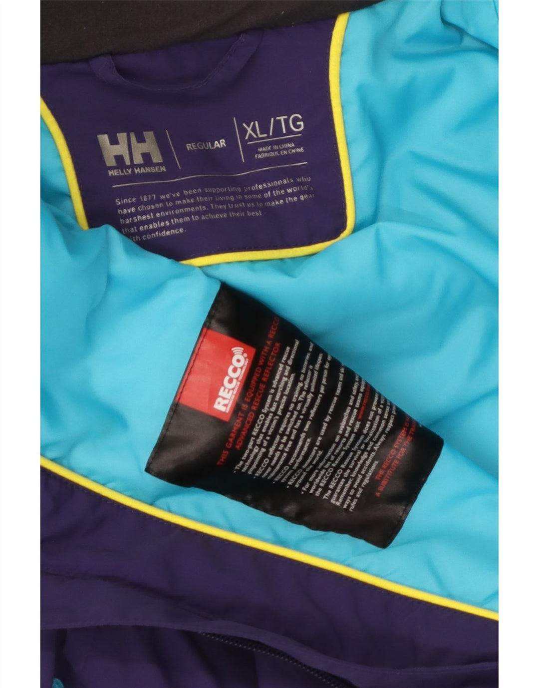 HELLY HANSEN Chaqueta cortavientos de ajuste regular para hombre UK 42 XL Púrpura