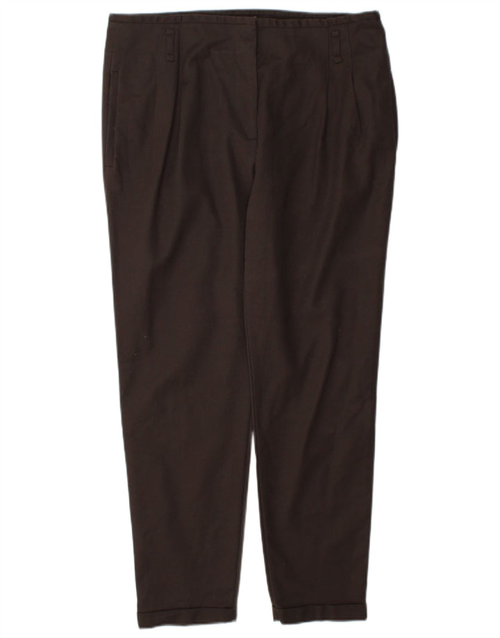 Zara Mujer Pantalón Chino Pegged Grande W34 L27 Marrón