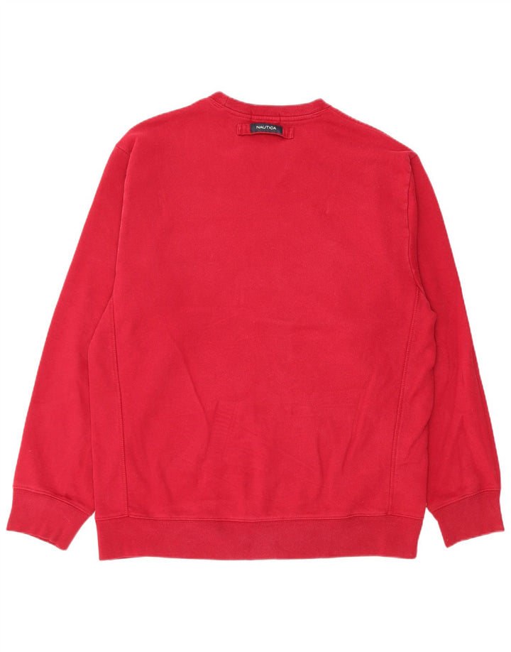 Nautica Sudadera Hombre Jumper XL Rojo Algodón