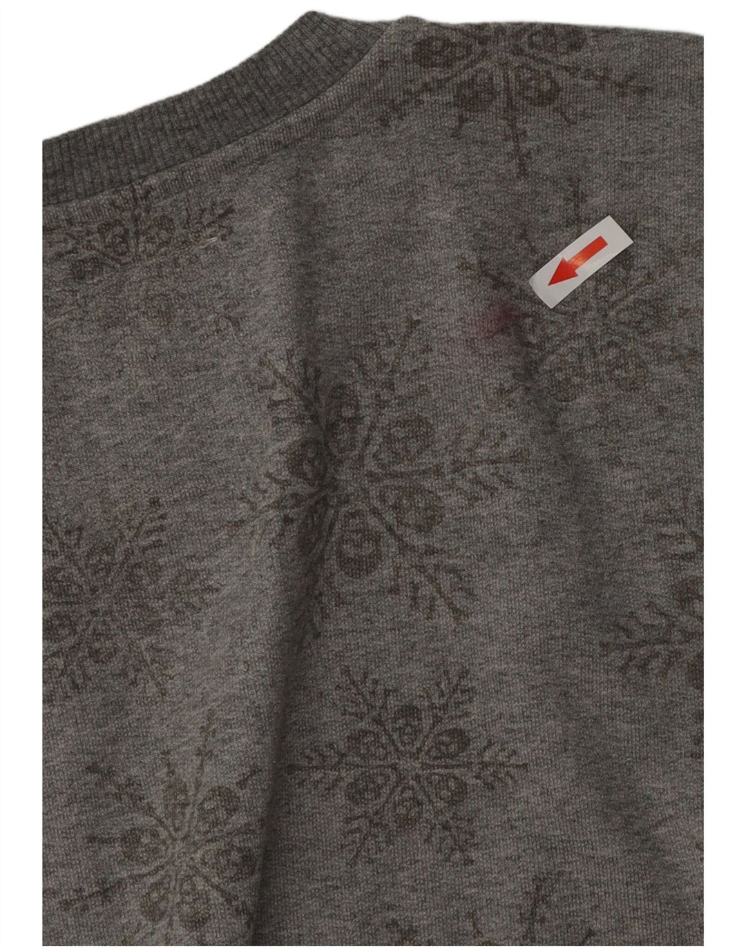 Vans Hombre Sudadera Jumper Gris Medio Algodón Floral