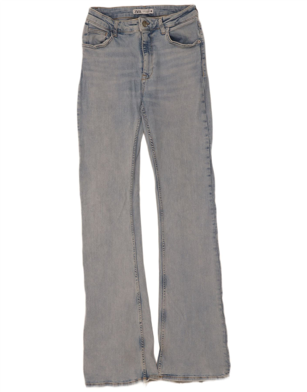 Zara Jeans Acampanados Para Mujer EU 38 Small W28 L34 Azul
