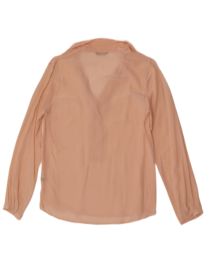 Massimo Dutti Camisa tipo jersey transparente de corte holgado para mujer EU 36 XS Rosa