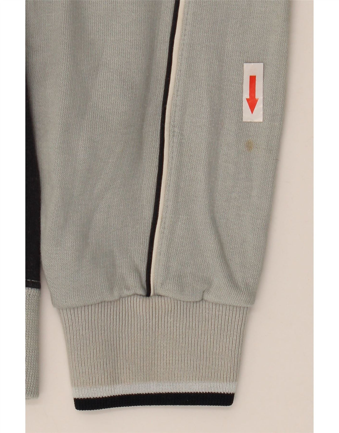 CHAMPION Hombre Chándal Top Chaqueta Pequeña Gris Colorblock Algodón
