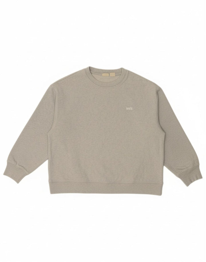 LEVI'S Womens Sweatshirt Jumper UK 18 XL Grey Cotton