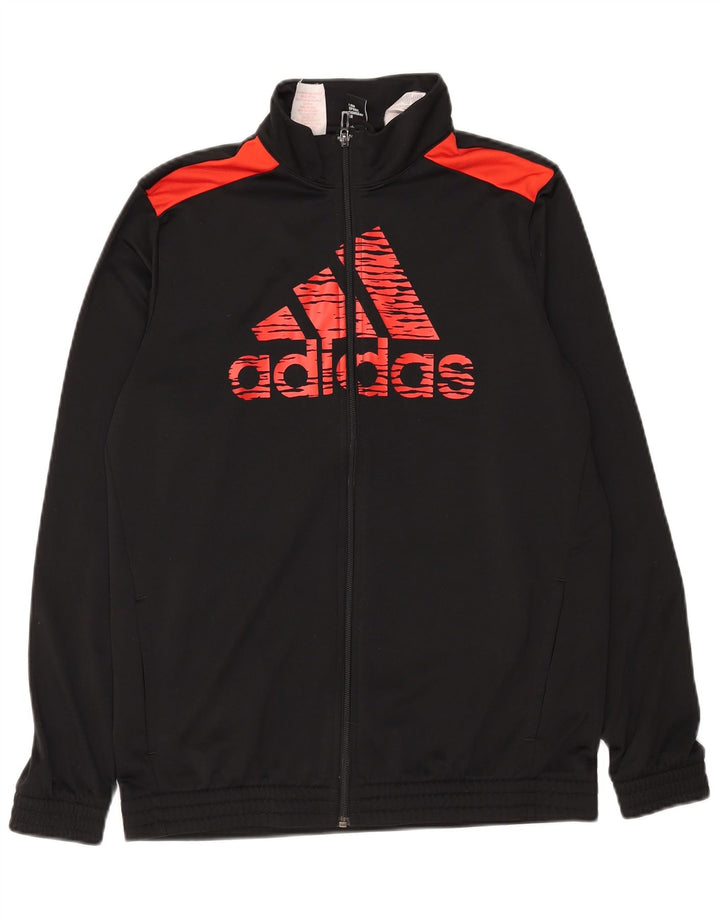 Adidas Chaqueta de chándal gráfica para niña 15-16 años Negro Poliéster