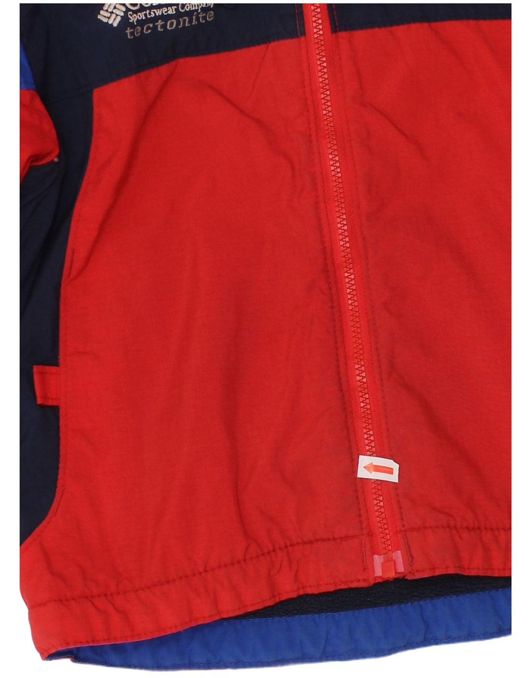 COLUMBIA Chaqueta cortavientos con capucha para niño 2-3 años Rojo Colorblock