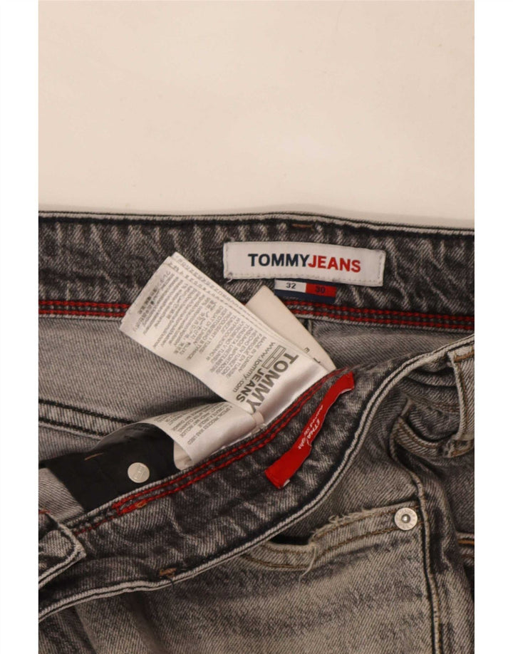 Tommy Hilfiger Vaqueros ajustados para hombre W32 L30 Algodón gris