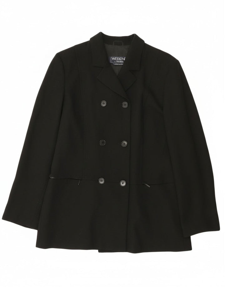 Max Mara - Chaqueta tipo blazer con doble botonadura para mujer, talla 40, color negro