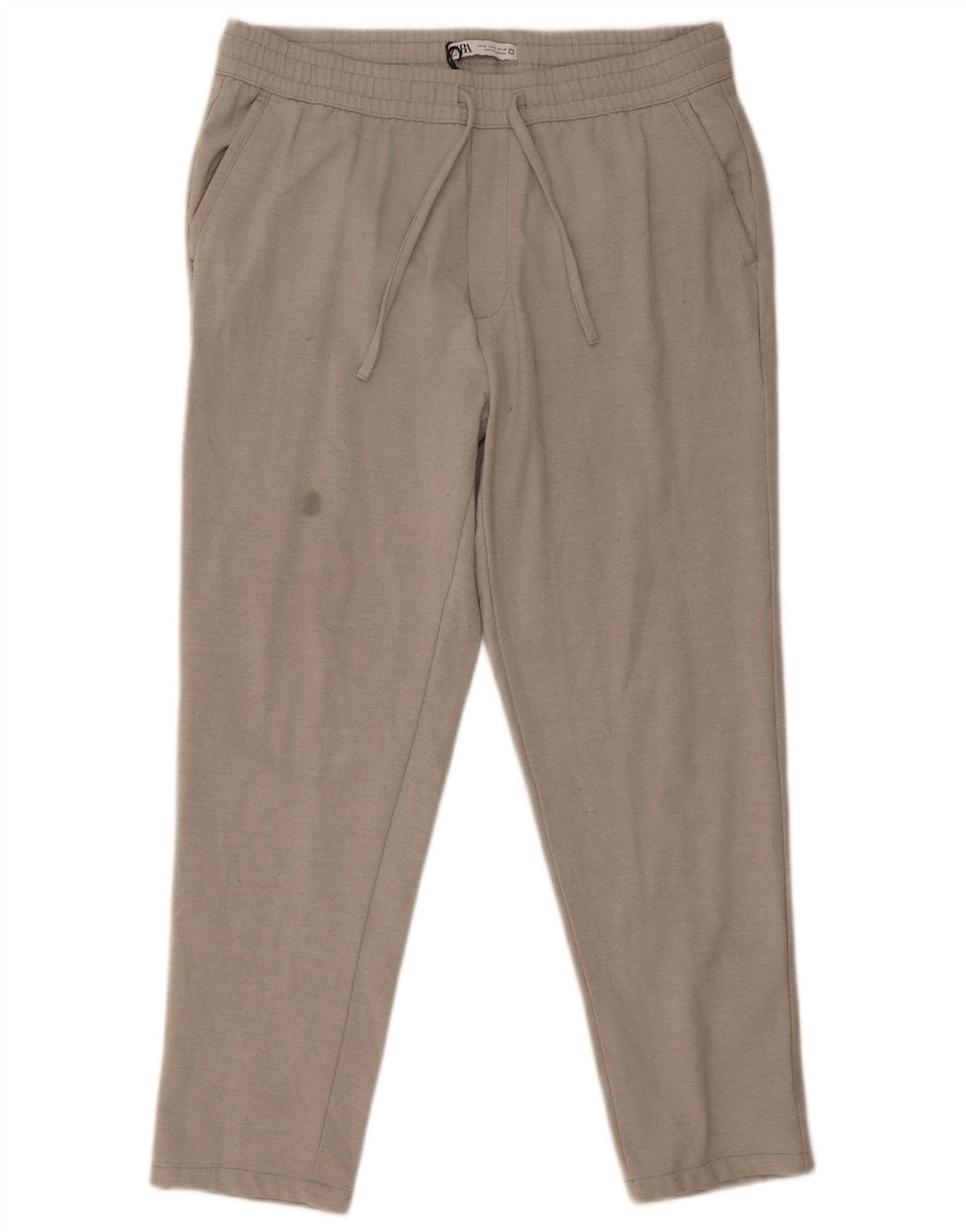 ZARA Hombre Pantalón Chándal XL Gris Poliéster