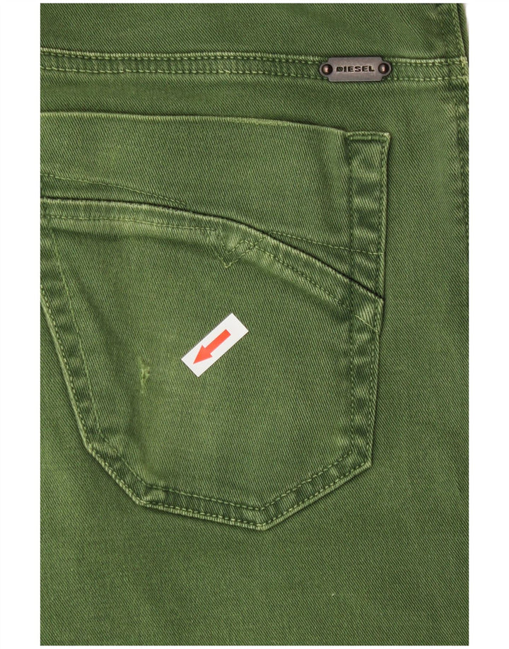 Diesel Hombre Iakop Regular Slim Tapered Jeans W30 L27 Algodón Verde