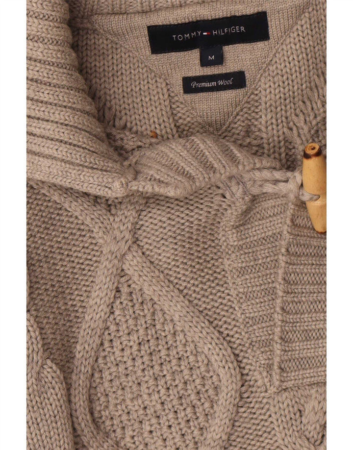 Tommy Hilfiger Jersey tipo polo para hombre de lana gris medio