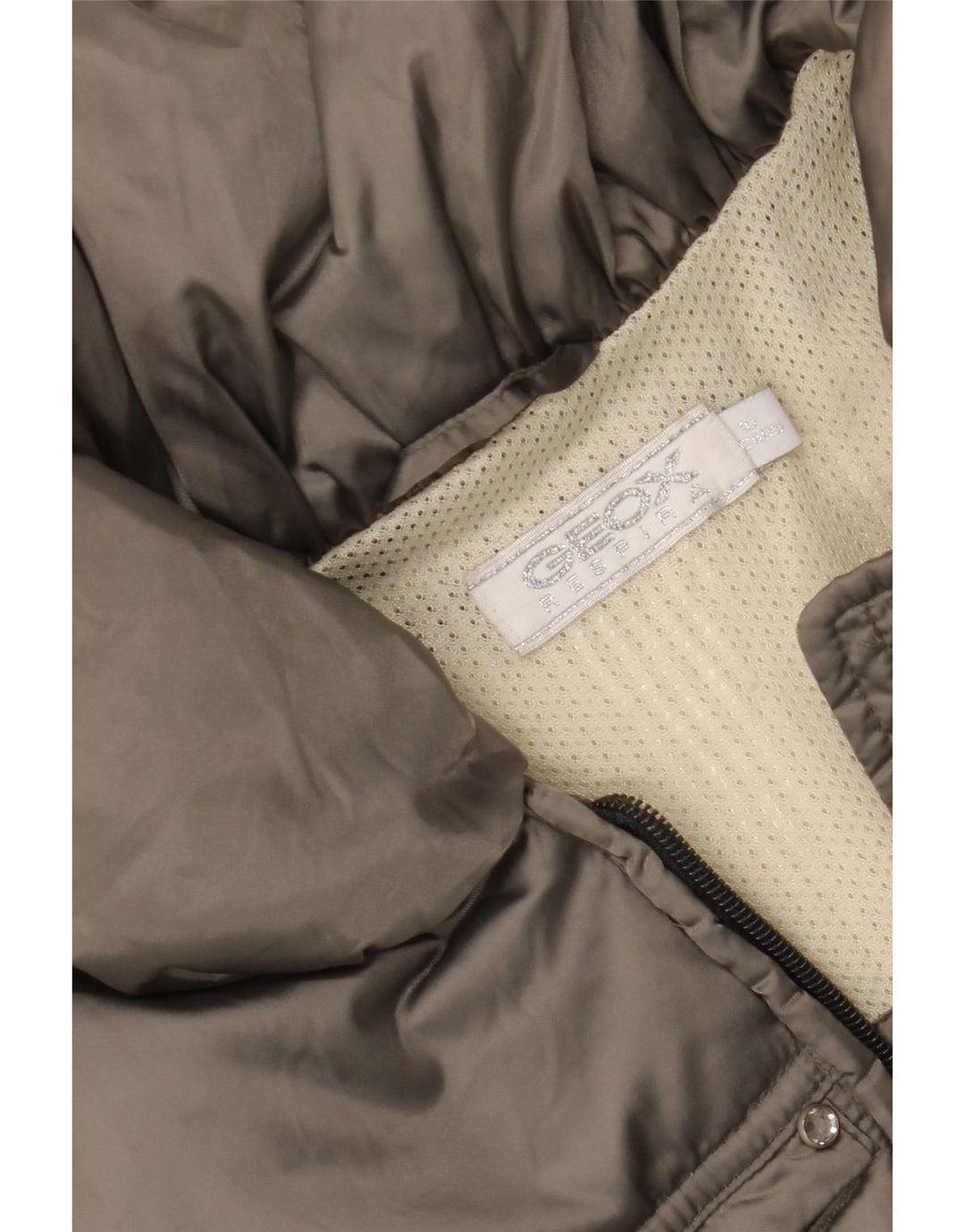 GEOX RESPIRA Girls Padded Coat 9-10 Years Grey Polyamide Vintage Geox Respira and Second-Hand Geox Respira from Messina Hembry 