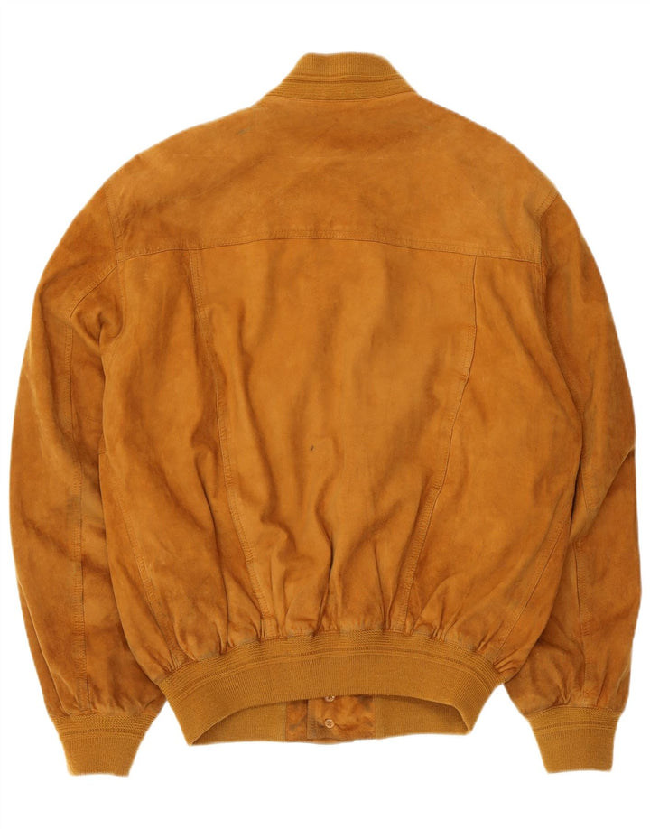 I NAVIGLI Cazadora bomber de ante para hombre IT 48 Cuero marrón medio