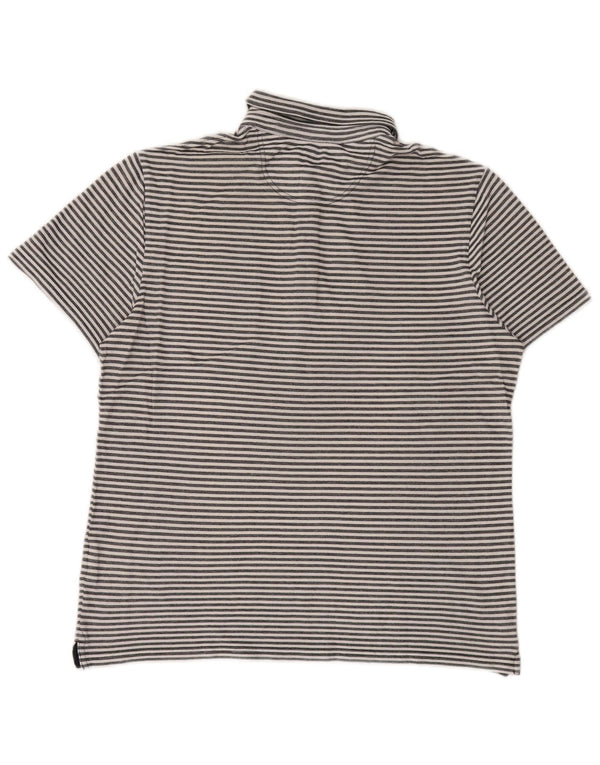 Champion Polo para mujer UK 40 XL Algodón a rayas gris