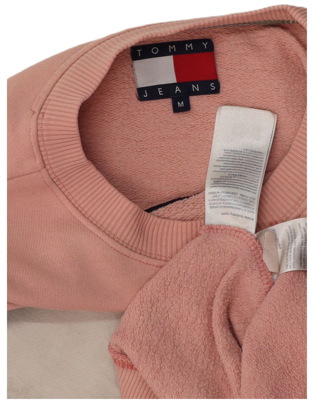 TOMMY HILFIGER Sudadera gráfica para mujer Jersey UK 40 Algodón rosa medio
