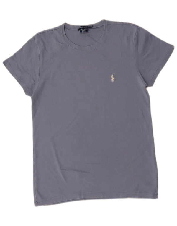 RALPH LAUREN Camiseta Mujer Top UK 40 XL Algodón Azul