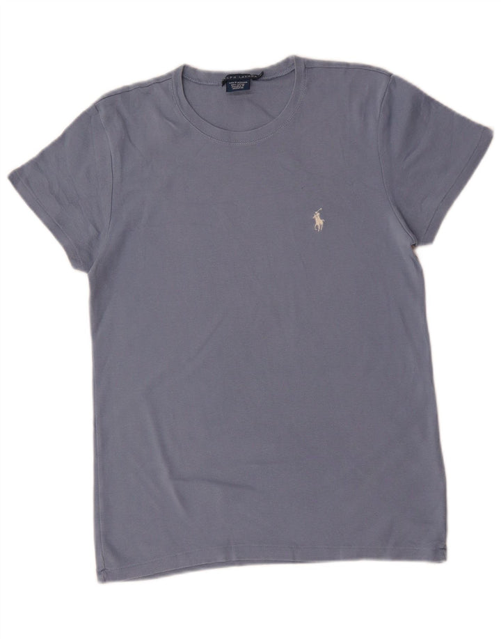 RALPH LAUREN Camiseta Mujer Top UK 40 XL Algodón Azul