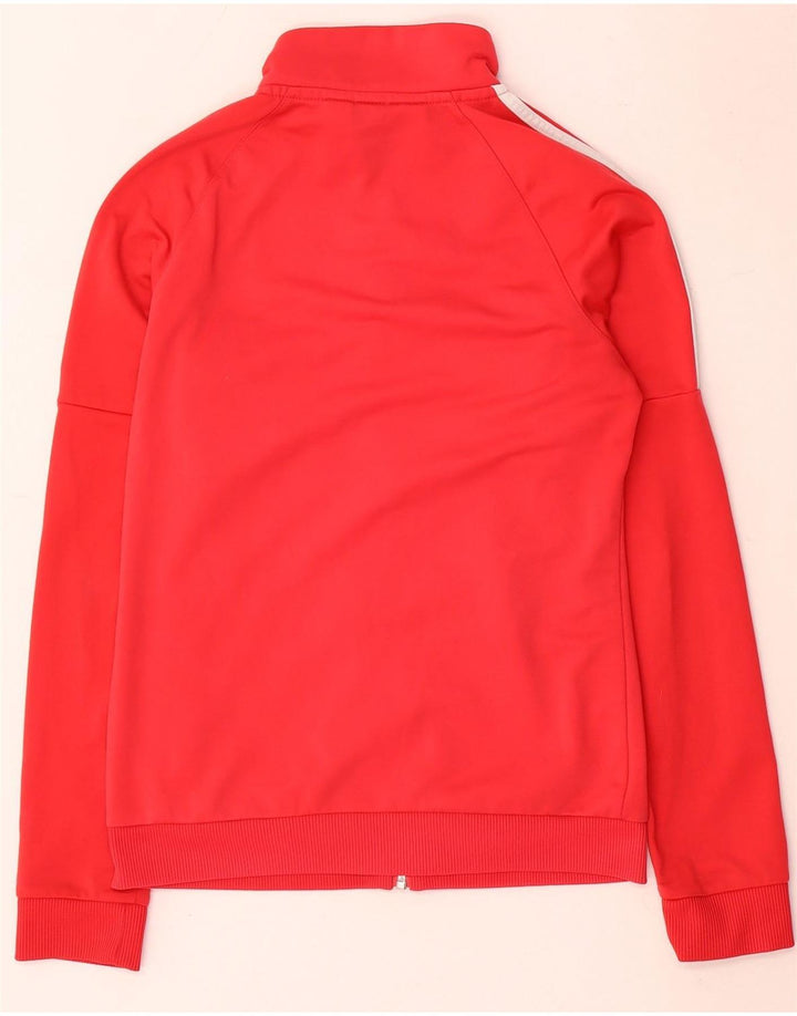 Adidas - Chaqueta de chándal para mujer, talla 8/10, poliéster rojo pequeño