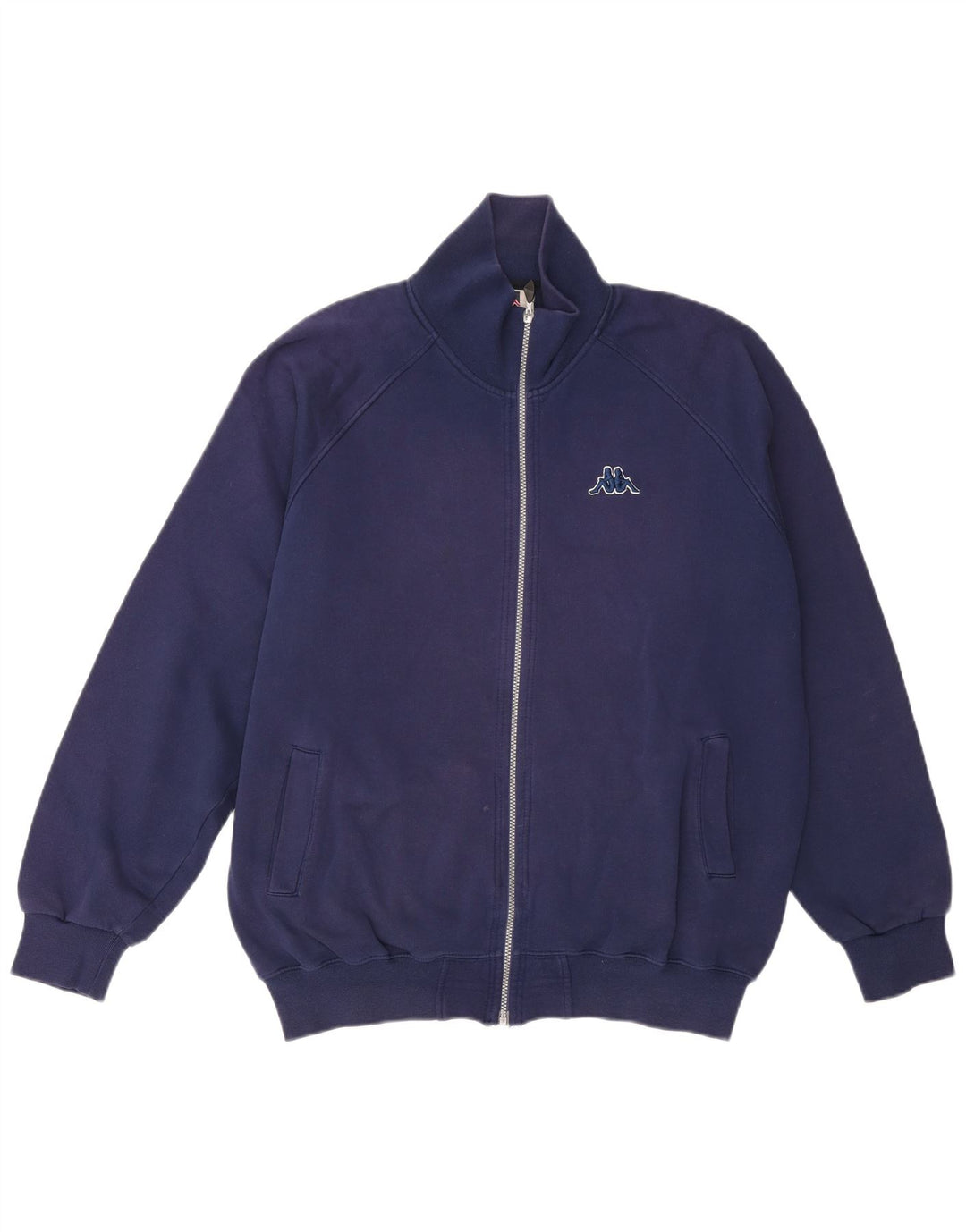 Kappa Hombre Chándal Top Chaqueta XL Azul Marino Algodón