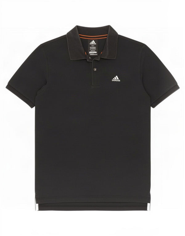 Adidas Mens Clima 365 Polo Pequeño Algodón Negro