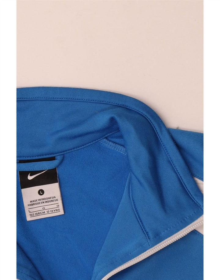Nike Chaqueta de chándal para niños 12-13 años Grande Azul Colorblock Poliéster