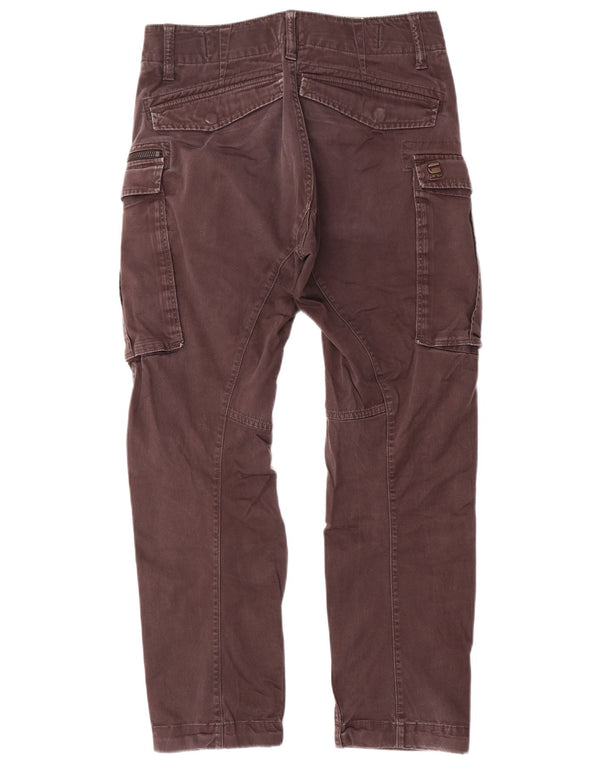 G-Star Hombre Pantalones Cargo Rectos W28 L30 Algodón Gris
