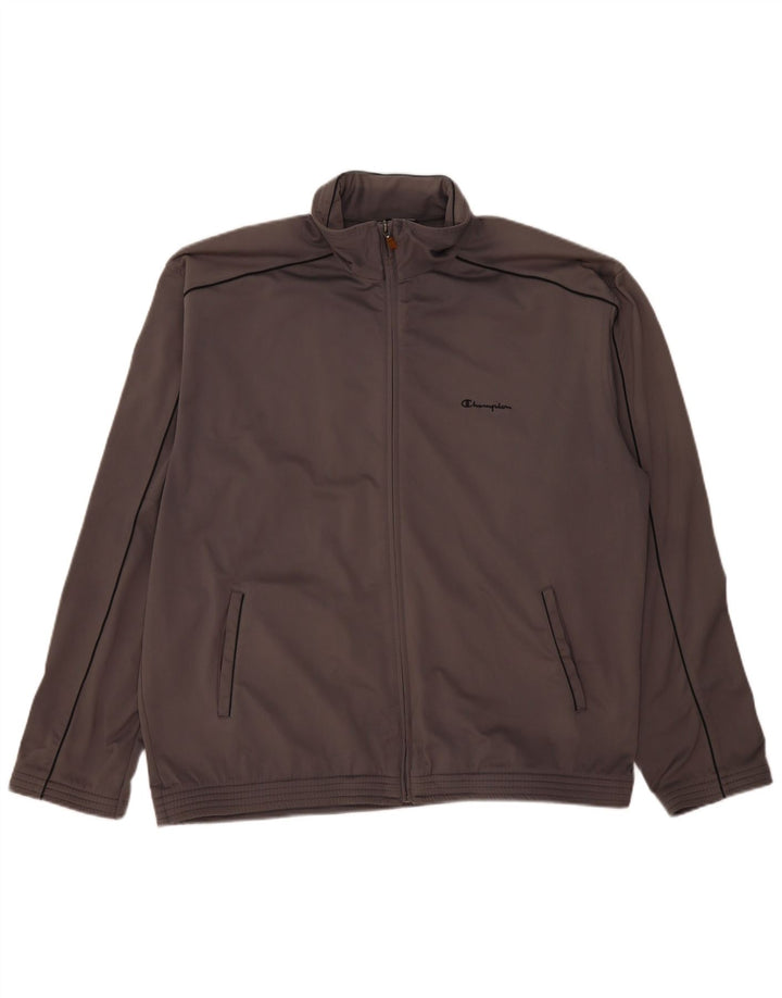 Champion Chaqueta de chándal para hombre 2XL Poliéster gris