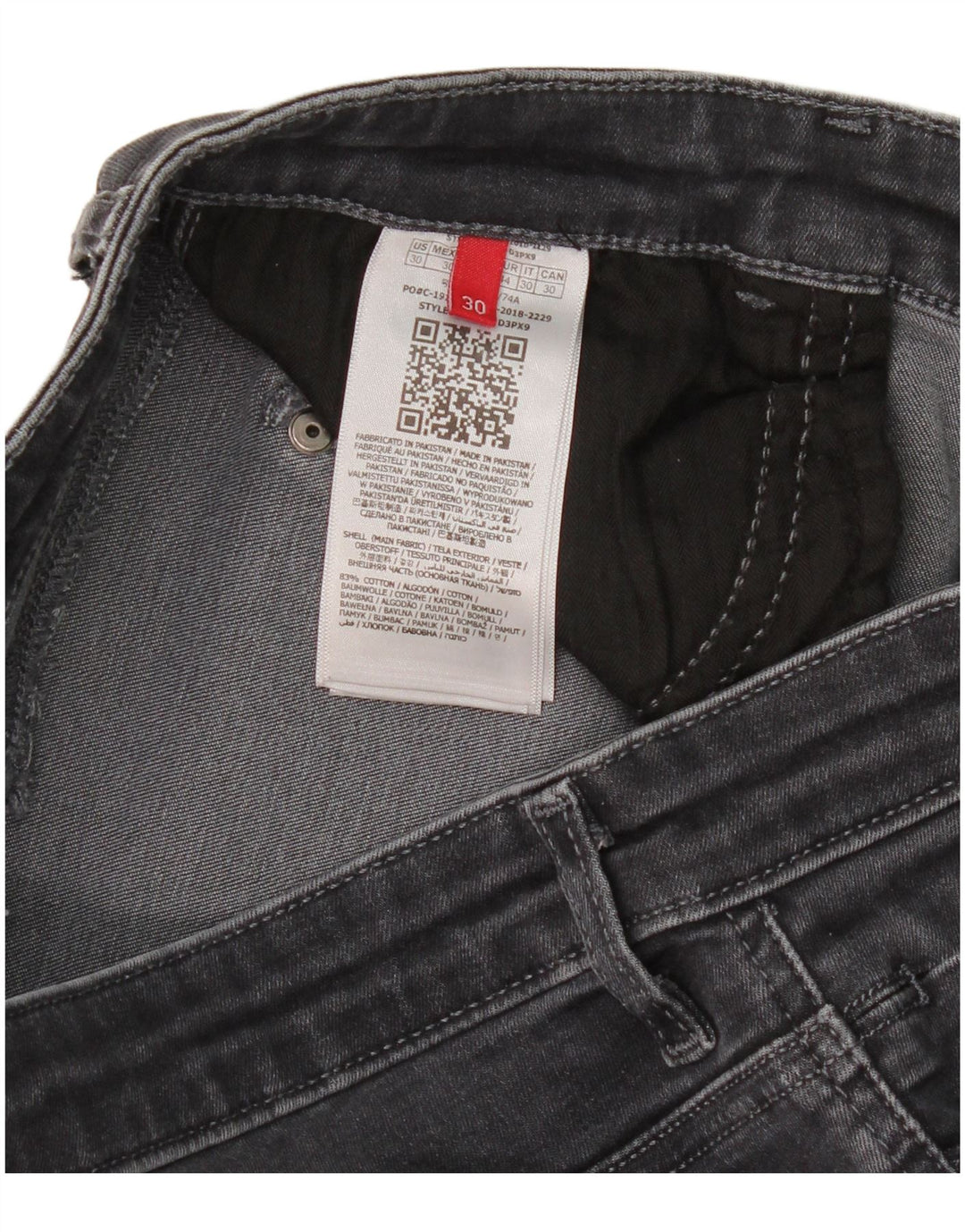 Vaqueros Guess Mujer Skinny W30 L30 Algodón Gris
