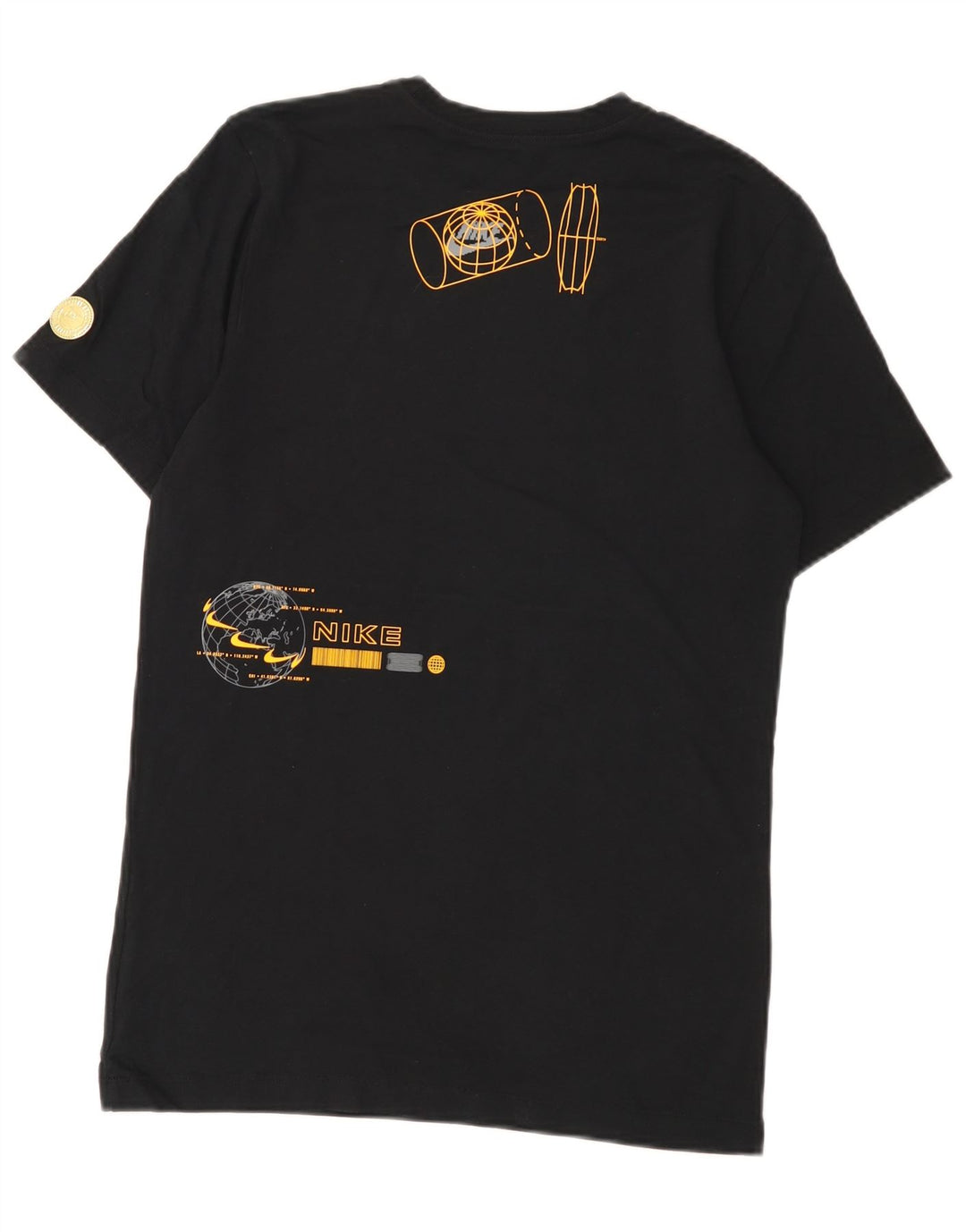 Nike - Camiseta gráfica para hombre, talla pequeña, algodón negro