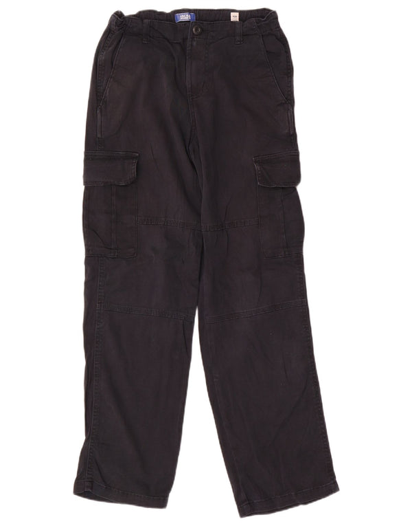 Jack & Jones Pantalones cargo rectos para niños 12-13 años W26 L28 Algodón negro