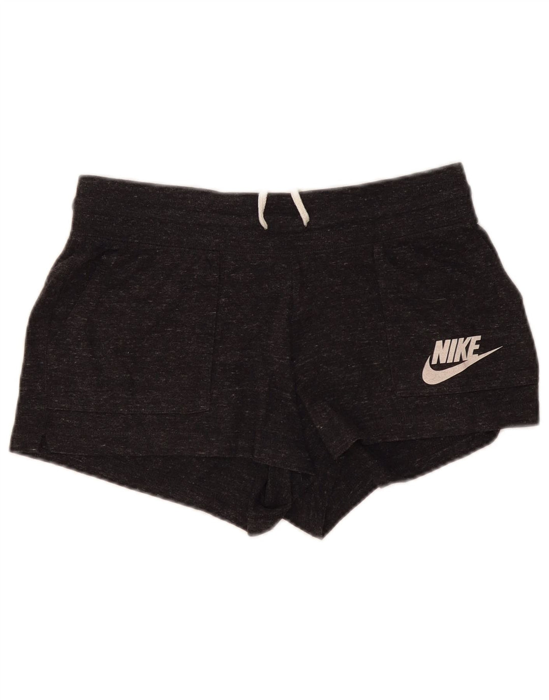 Nike Pantalones cortos deportivos para mujer UK 44 Algodón moteado gris medio