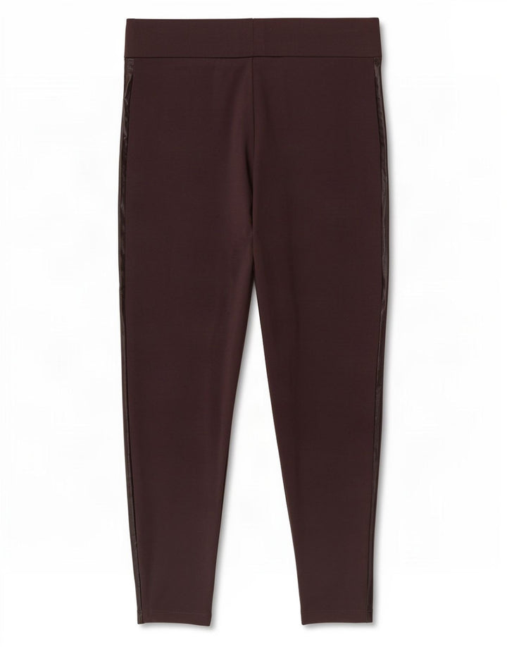 Marks & Spencer Leggings cortos para mujer UK 42 Viscosa burdeos mediana