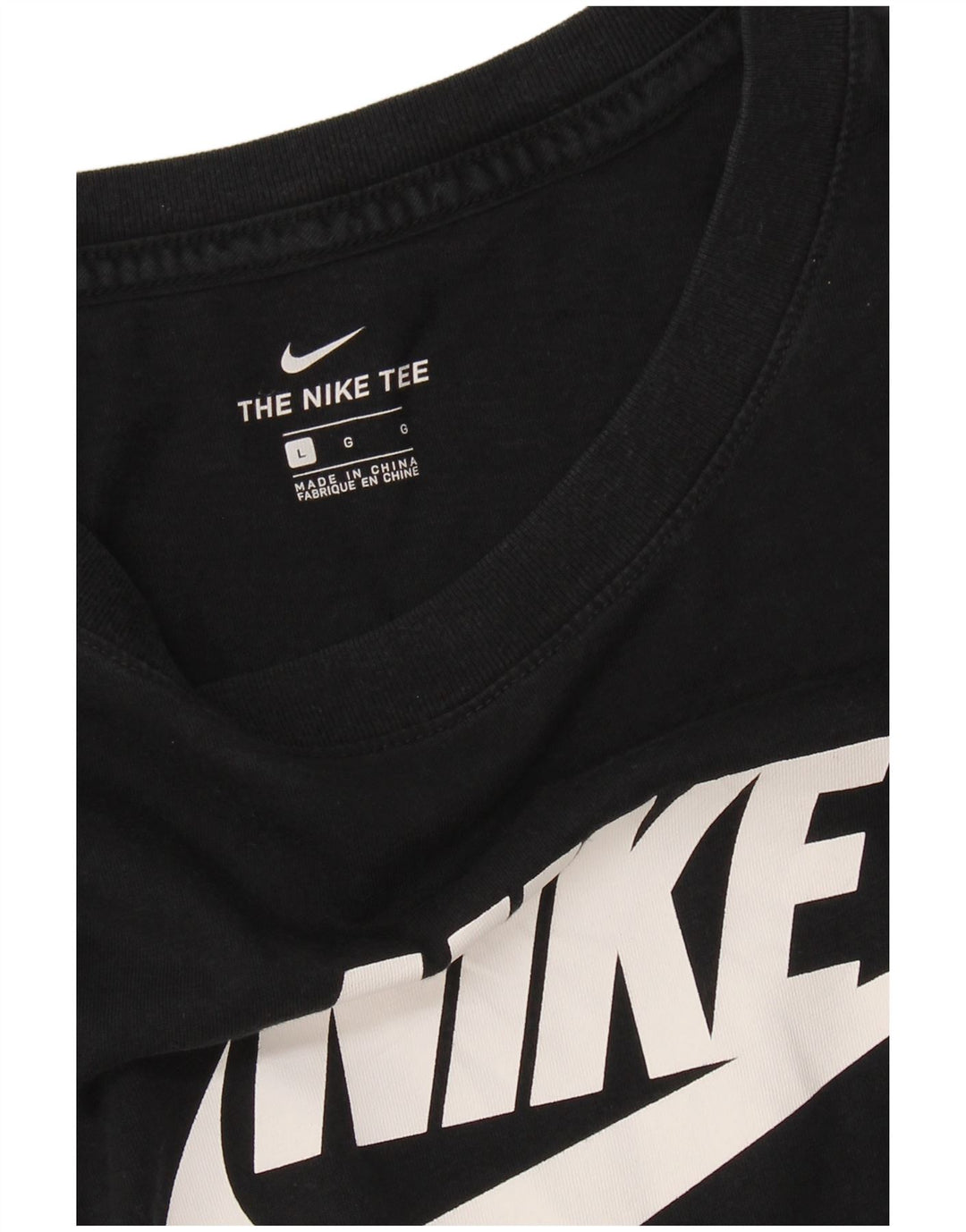 NIKE Camiseta gráfica para mujer, talla 40, talla grande, color negro