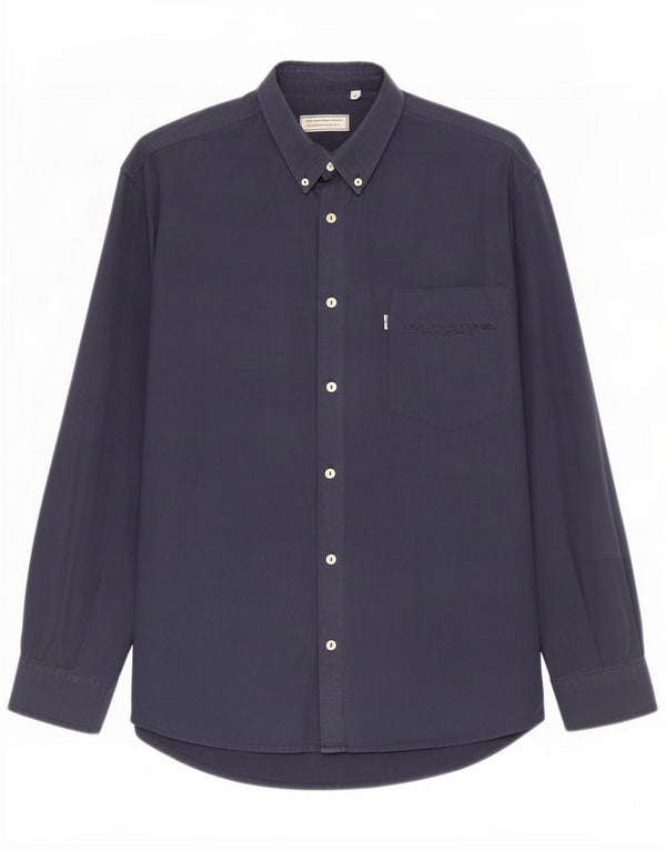 Levi's Camisa para hombre grande Azul marino Algodón