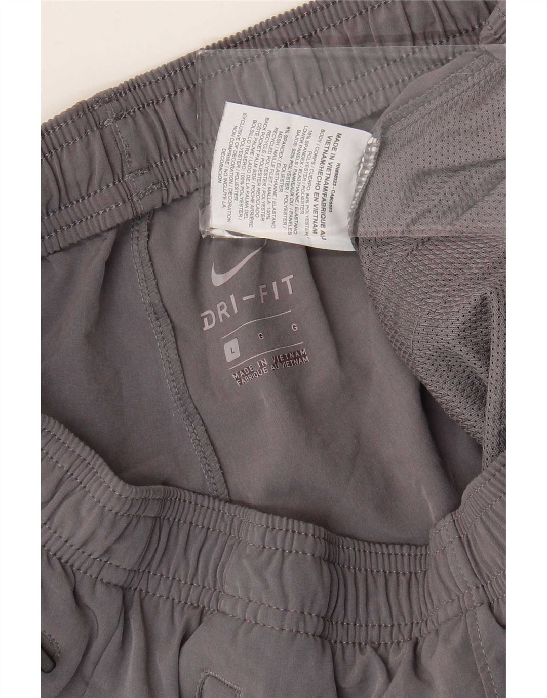 Pantalón de chándal Nike Dri Fit para hombre, poliéster gris grande