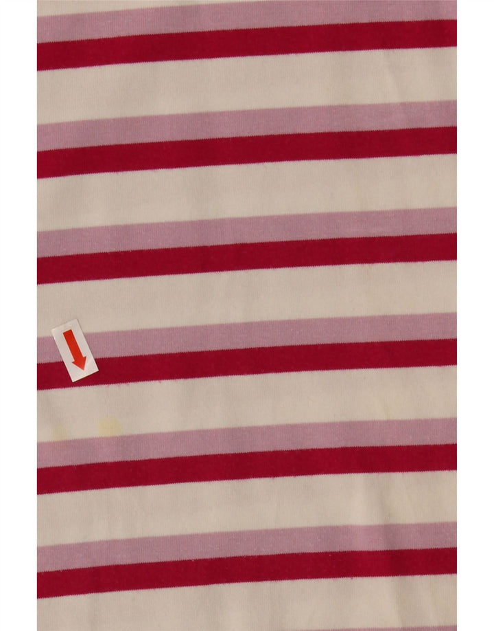 Adidas - Polo Climalite para mujer (talla 40), poliéster a rayas rosas grandes