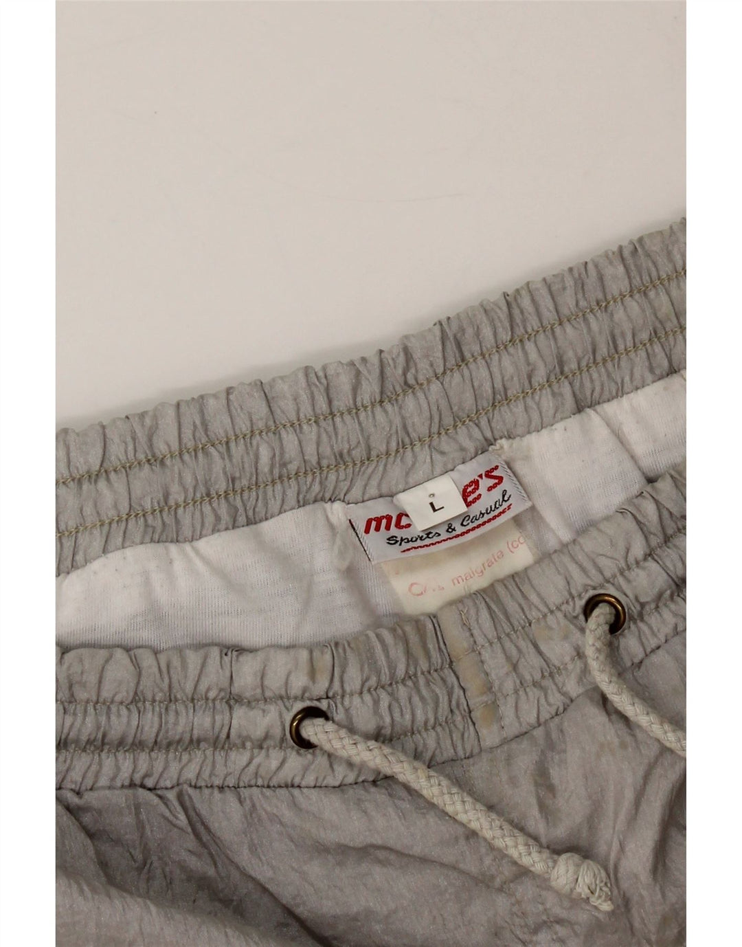 MC KEE'S Womens Tracksuit Trousers Joggers UK 14 Large  Grey Polyamide Vintage MC Kee's and Second-Hand MC Kee's from Messina Hembry 