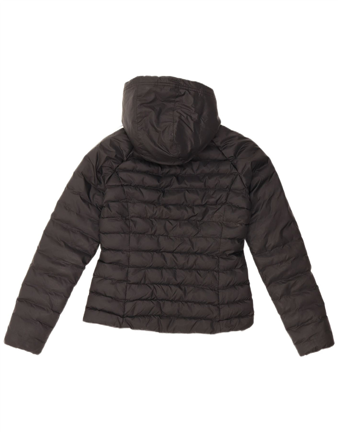 Adidas Chaqueta acolchada con capucha para mujer UK 8 Small Black Nylon