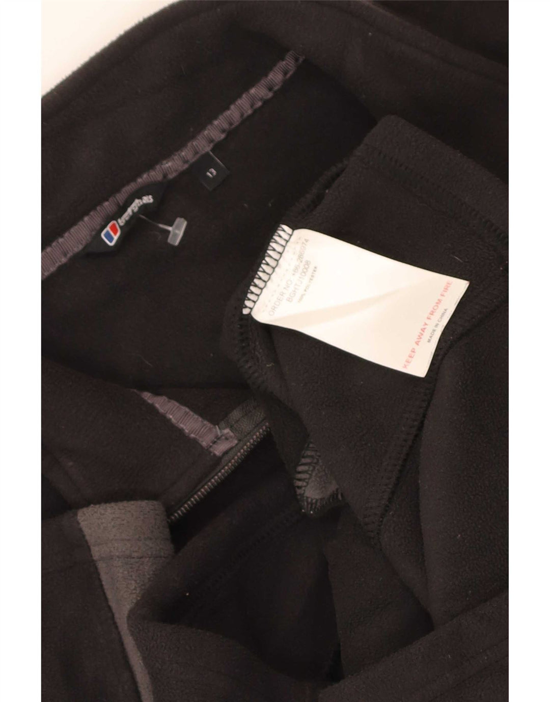 Berghaus Chaqueta polar para niño 12-13 años Negro Poliéster color block
