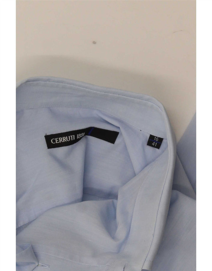 Cerruti 1881 Camisa Hombre Talla 16 41 Grande Azul