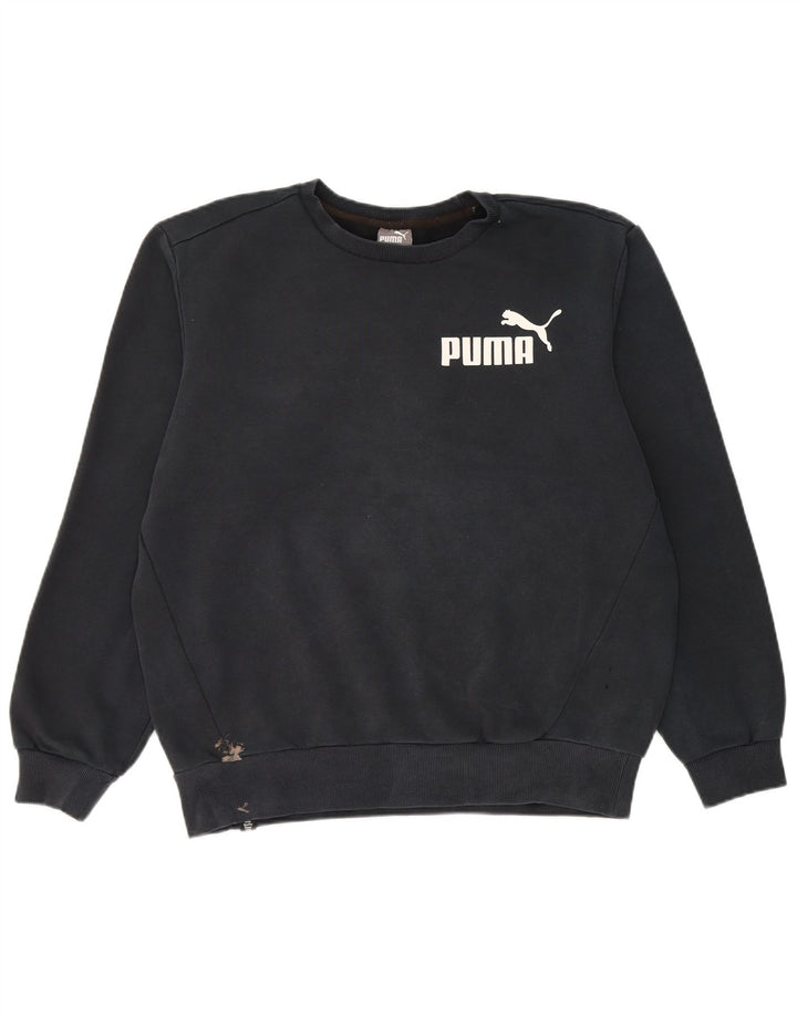 Puma Hombre Sudadera Gráfica Jumper Medium Negro Algodón