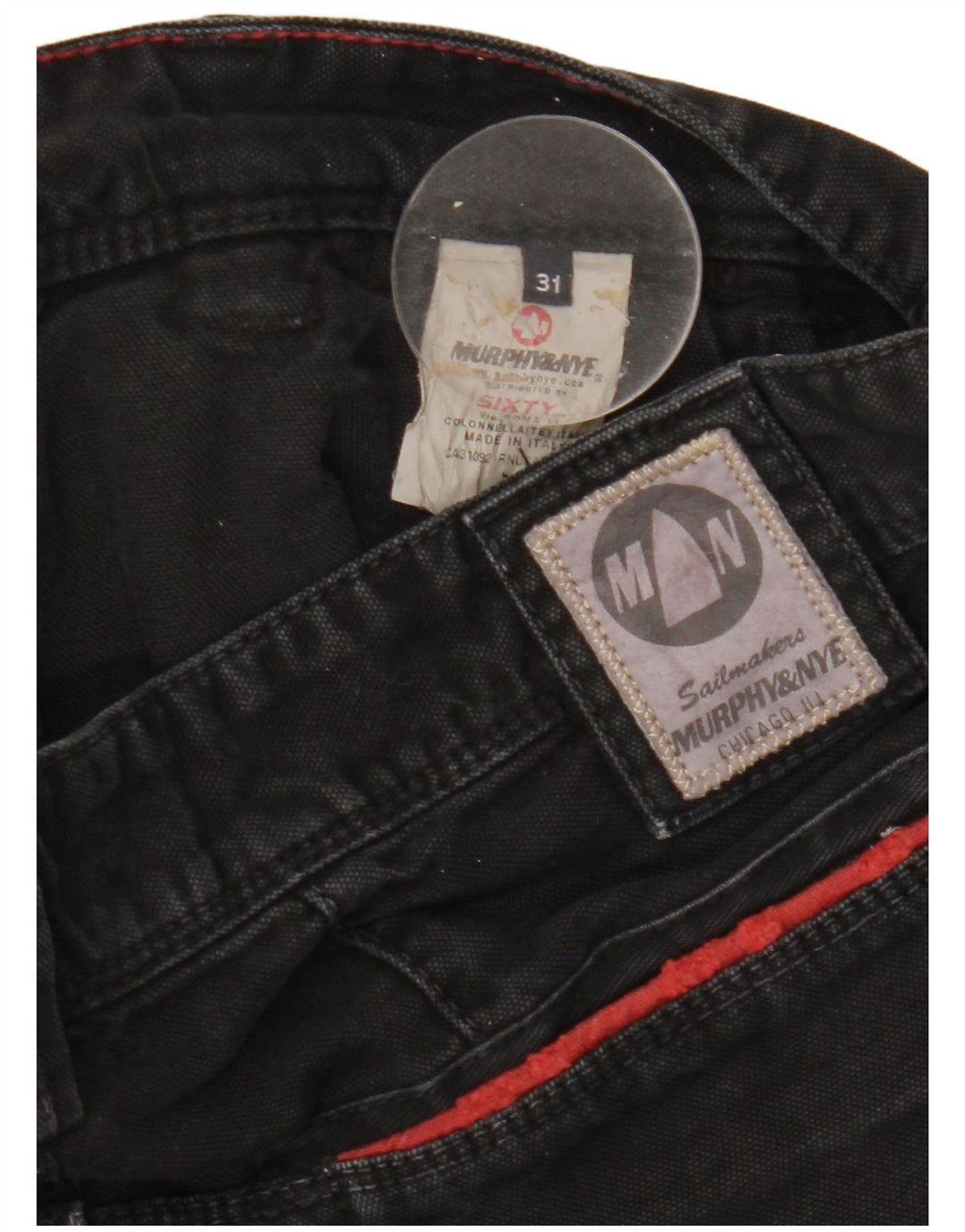 Murphy & Nye Vaqueros rectos para mujer W31 L33 Algodón negro