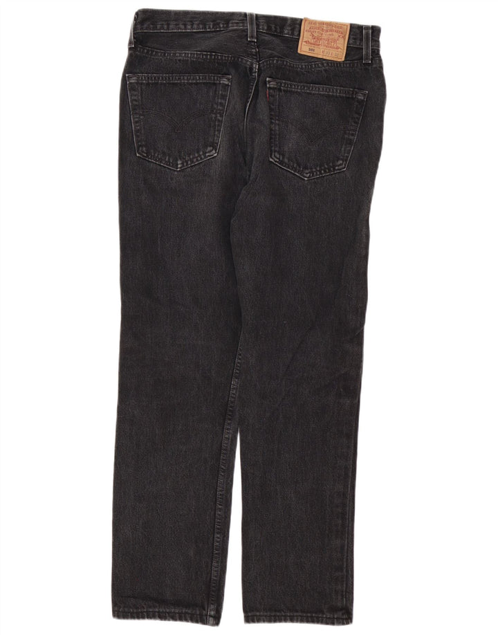 Levi's Jeans rectos 501 para hombre W33 L28 Algodón negro