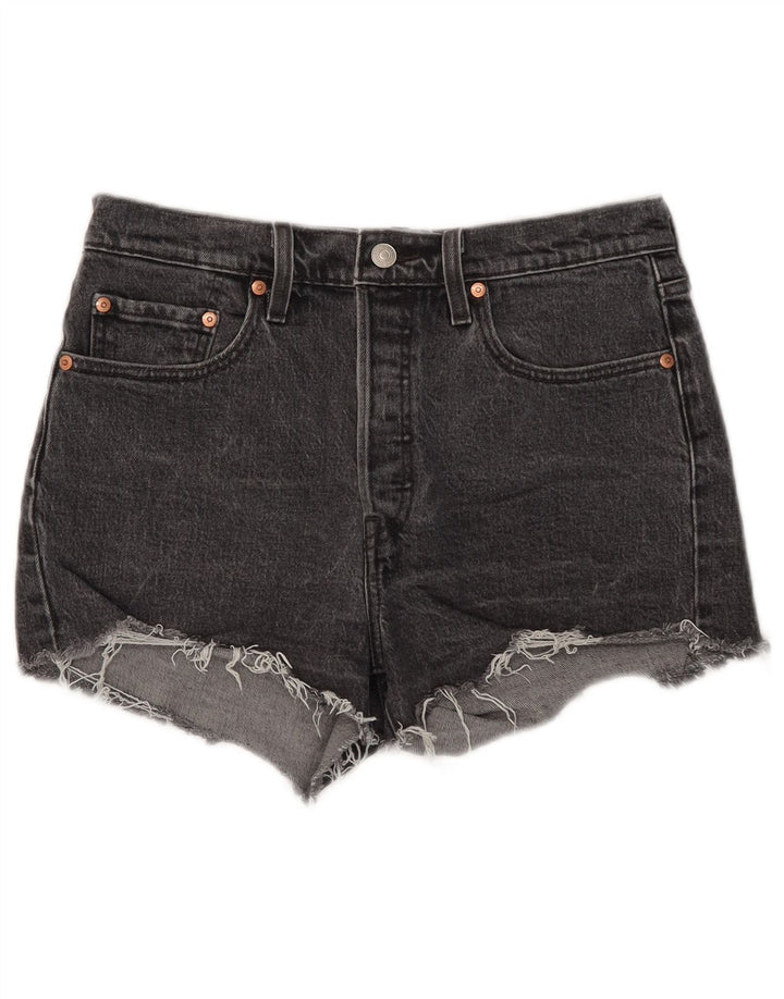 Levi's Mujer 501 Shorts De Mezclilla W28 Algodón Negro Mediano