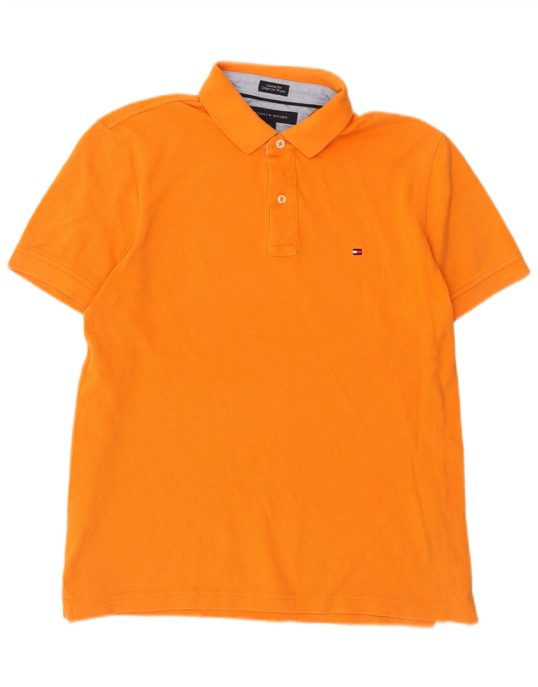Tommy Hilfiger Polo Custom Fit para Hombre Algodón Naranja Medio