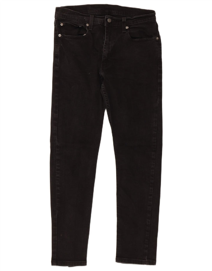 Levi's Hombre 512 Slim Jeans W32 L30 Algodón Negro