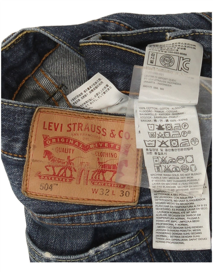 Levi's Hombre 504 Vaqueros Rectos W32 L30 Azul