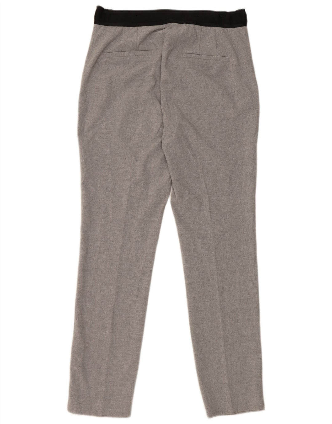 Zara Mujer Pantalón Chino Tapered Mediano W30 L28 Poliéster Gris