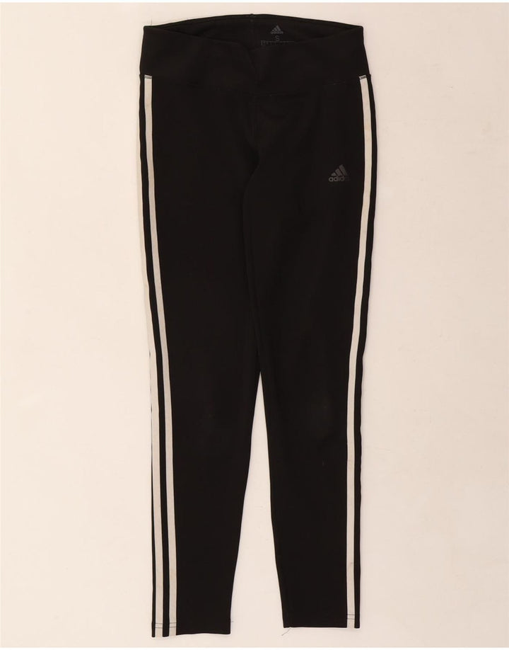 Adidas Leggings Climalite para mujer Reino Unido 8/10 Pequeño Negro Poliéster