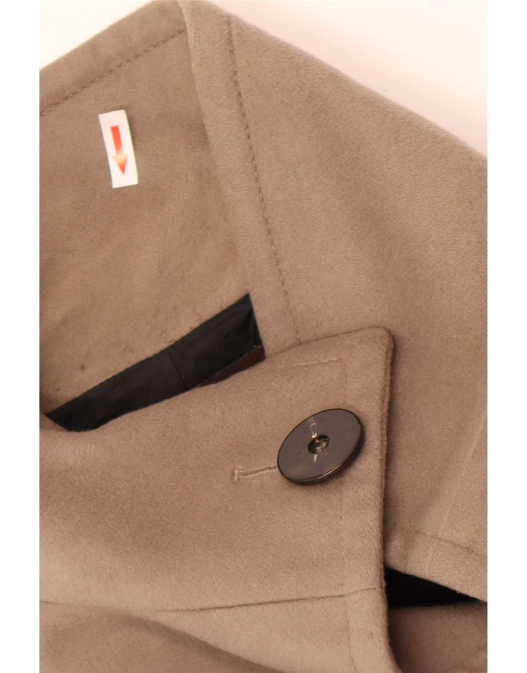 Zara Mujer Abrigo UK 44 Lana Gris Medio